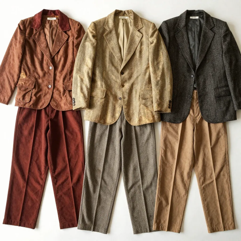 Vintage clothing photography documentation